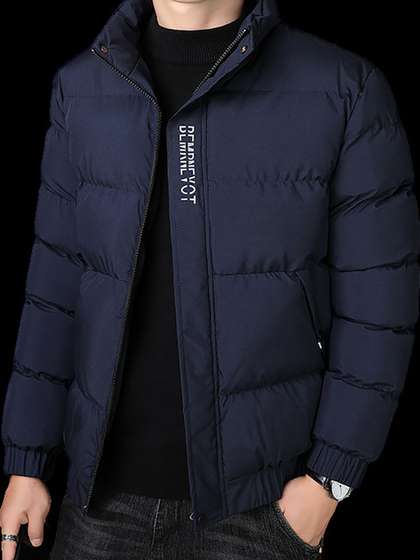 StyleCast x Revolte
                        Men Mock Collar Puffer Jacket