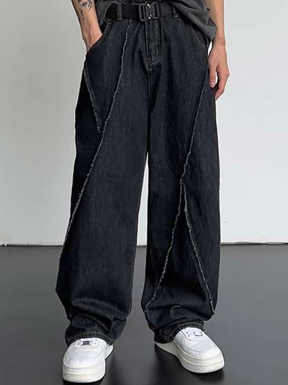 StyleCast x Revolte
                        Men Wide Leg Mid-Rise Jeans