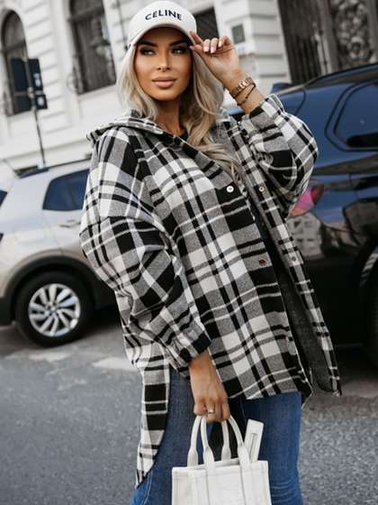 StyleCast x Revolte
                        Women Checked Tailored Jacket