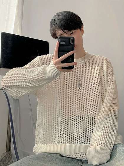 StyleCast x
                          Revolte Men Cable Knit Pullover Sweater
