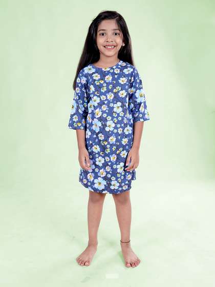 KiddoPanti Girls Printed
                    Pure Cotton Nightdress
