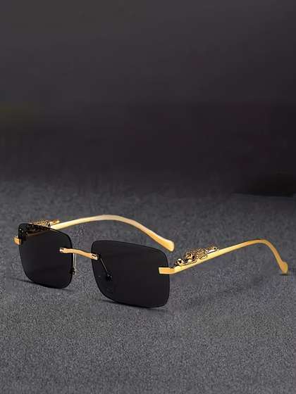 SPADEACES Men Square
                    Sunglasses with UV Protected Lens SP Karan Gold
                    Black