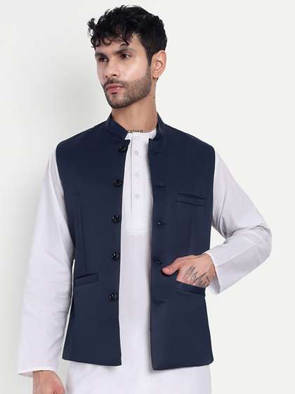 Moda Rapido Satin
                        Nehru Jacket