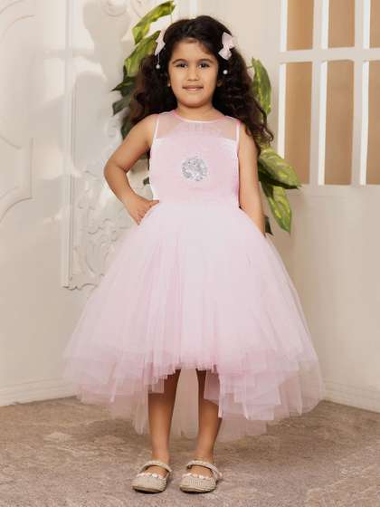 Toy Balloon kids Girls
                    Embellished Net Fit & Flare Dress