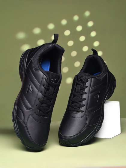 Bata Men PU Round Toe
                    Lace-Ups Sneakers