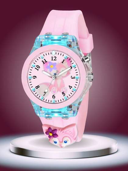 ON TIME OCTUS Girls
                    Printed Dial & 3D Straps Analogue Watch KD-034
                    PINK FOX