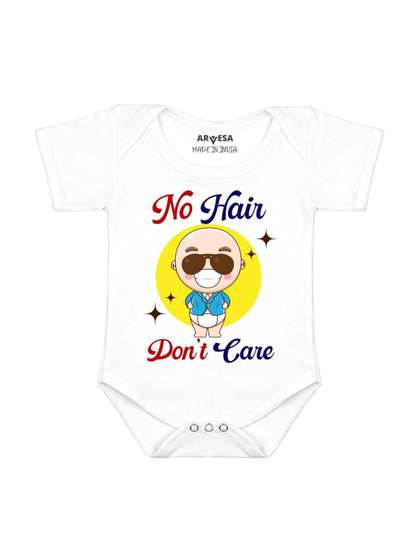 Arvesa No Hair Dont
                      Care Printed Bodysuit