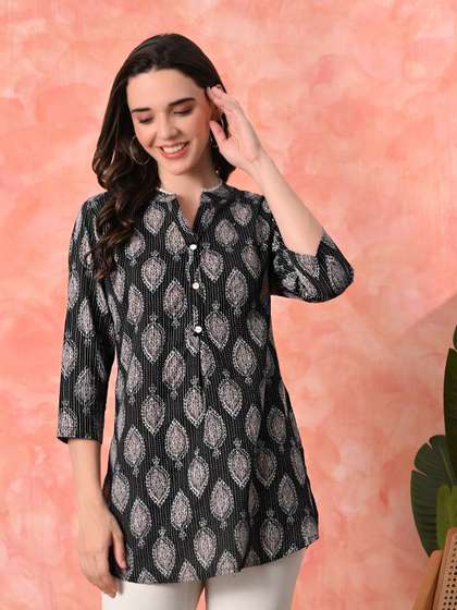 Sangria Women
                          Printed Pure Cotton Tunics