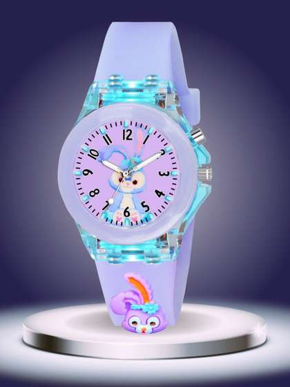 ON TIME OCTUS Kids
                    Printed Dial & Straps Analogue Watch KD-032
                    PURPLE RABBIT