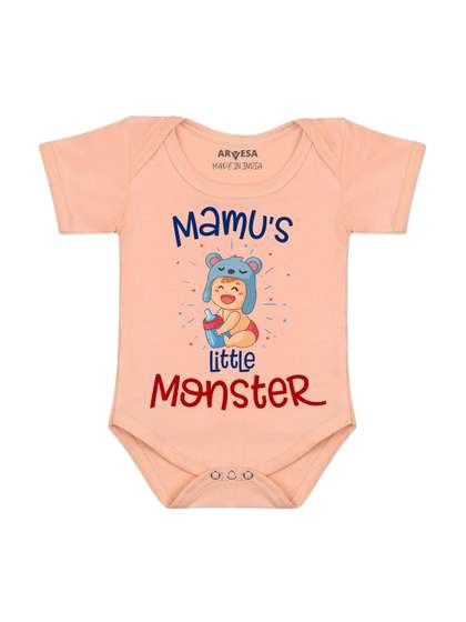 Arvesa Mamu Little
                    Monster Printed Bodysuit