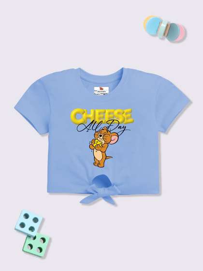 YK X Minute Mirth Girls
                    Tom & Jerry Printed Top