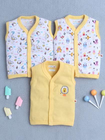 BUMZEE Infant Girls Pack
                    Of 2 Printed Cotton Jhablas
                    Peb10574