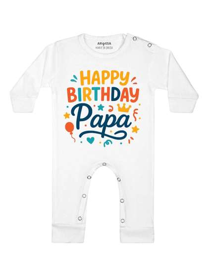 Arvesa Happy Birthday
                    Papa Printed Bodysuit