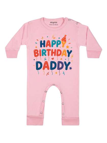 Arvesa Happy Birthday
                    Daddy Printed Bodysuit