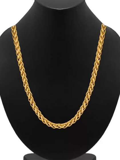 The Roadster Lifestyle
                    Co. Men Gold-Plated Stainless Steel Fashionable
                    Chain