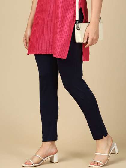 PYNK Women Mid-Rise
                        Ankle-Length Leggings