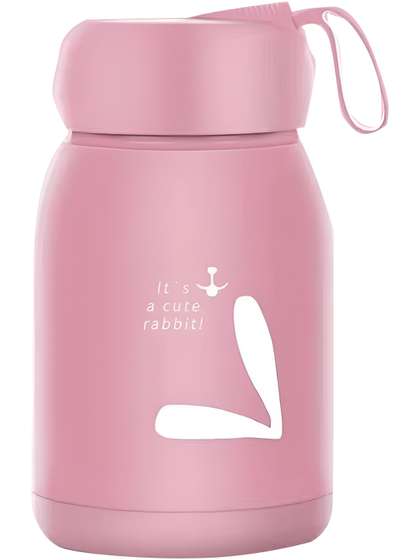 Baskety Pink
                      Typography Glass Spill Proof Water Bottle - 320ml