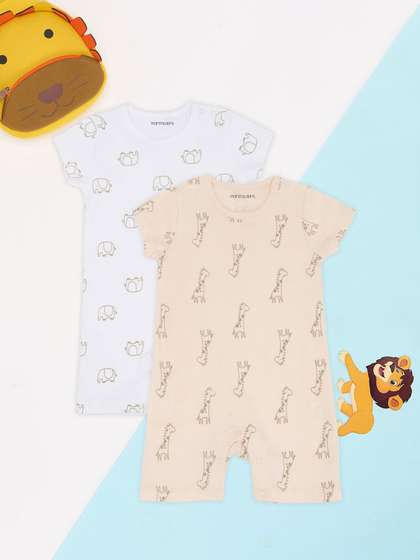 Pantaloons Baby
                      Infants Pack Of 2 Printed Rompers
