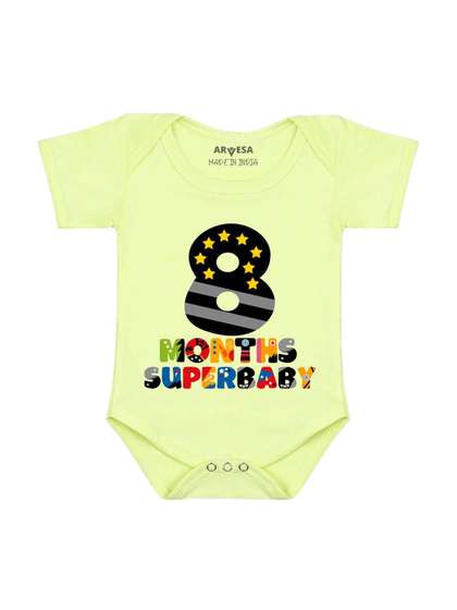 Arvesa 8 Month Baby
                    Printed Bodysuit