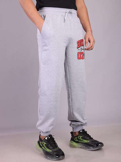 Elzoh Boys Printed
                      Pure Cotton Mid-Rise Joggers