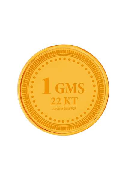 Muthoot Pappachan
                        Hallmarked 22KT Lakshmi Gold Coin 1 Gm