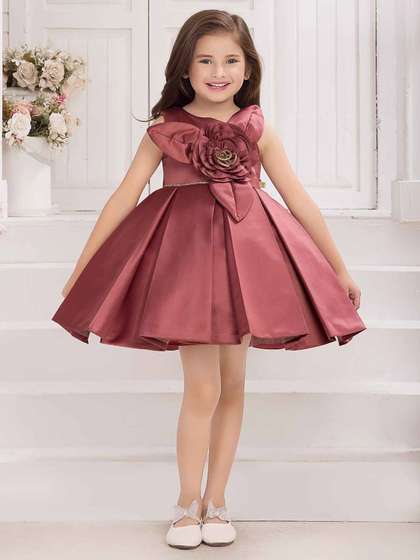 Lagorii Girls
                    Embellished Satin Fit & Flare Dress
