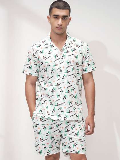 HIGHLANDER Disney
                        Mickey Men Printed Relaxed Night Suit