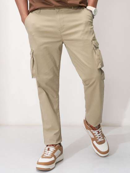 HIGHLANDER Men
                          Tapered Fit Cargos Trousers
