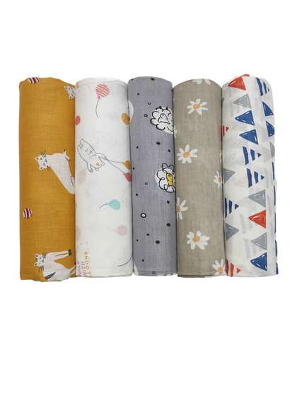 Trance Home Kids Pack Of
                    5 Swaddle Wrap