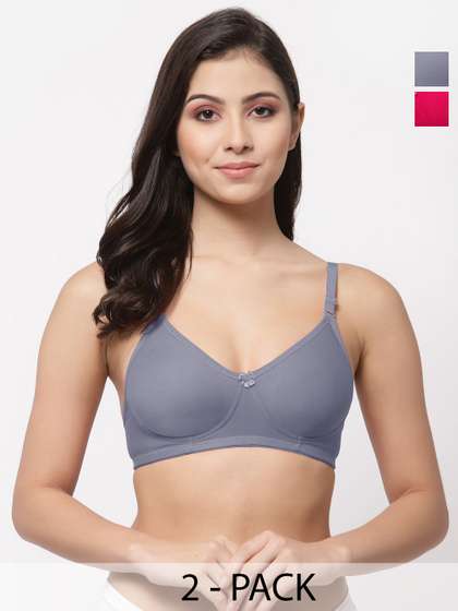 College Girl cg1301
                        Women Pack Of 2 Full Coverage Non Padded Non
                        Wired Regular Tshirt Bra