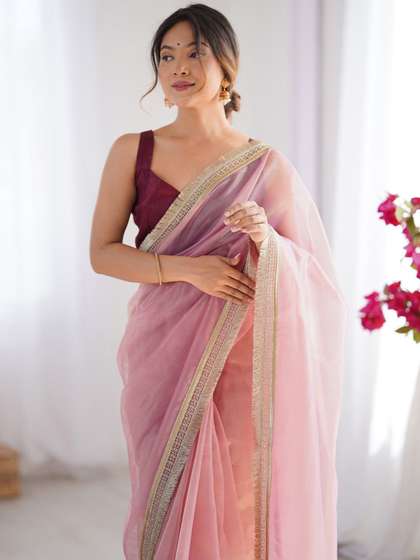Saree mall Women Net
                      Embellished Party Wear Saree