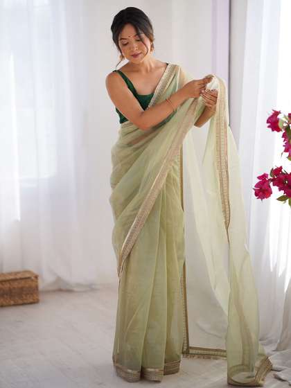 Saree mall Women
                          Net Embellished Party Wear Saree
