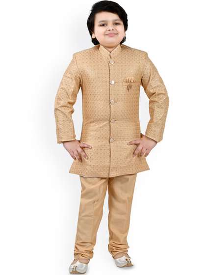 Arshia Fashions Boys
                        Embroidered Sherwani Set