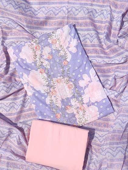 GC 80 BY GAURI
                        COLLECTION Embroidered Pure Cotton Unstitched
                        Dress Material