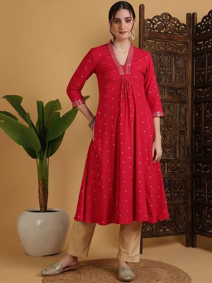 Sangria Embroidered
                        Anarkali Kurta