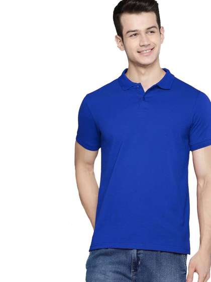 Organic Chics Men Dri-FIT Polo Collar Slim Fit T-shirt