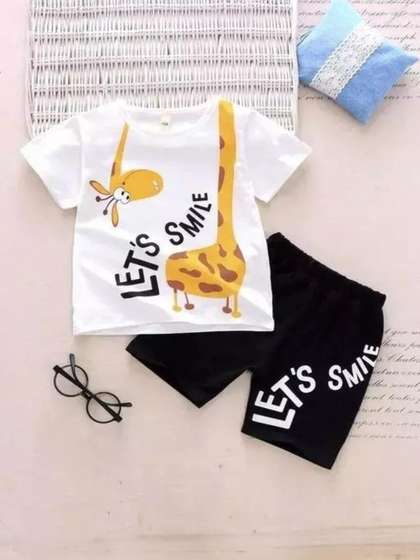 CUTEVIBE Kids-Unisex
                    Pure Cotton Clothing Set