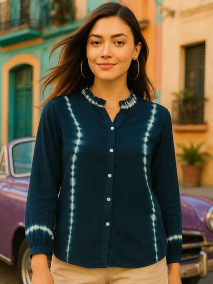 PinkTribe Tie & Dyed Casual Shirt