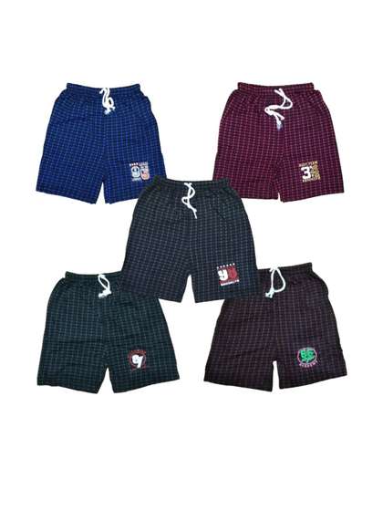 LAKSIMA 5Pc Kids Checked
                    Outdoor Shorts