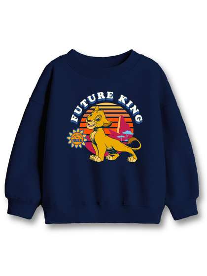 x2o Kids Animal Graphic
                    Printed Round Neck Cotton Sweatshirt