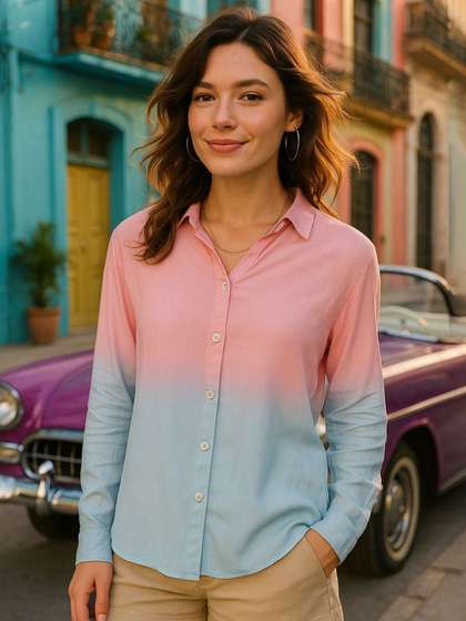PinkTribe Tie & Dyed Casual Shirt
