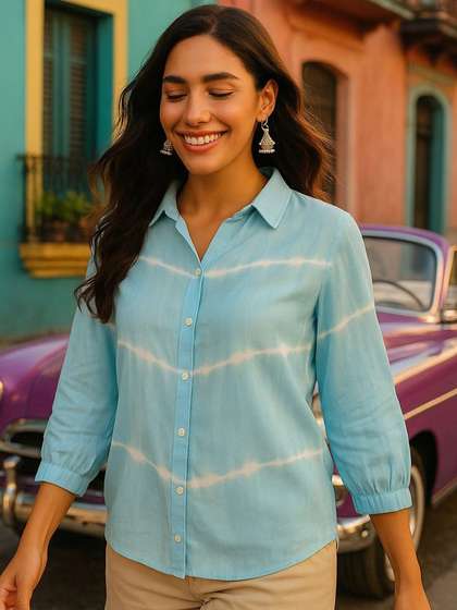 PinkTribe Tie & Dyed Casual Shirt