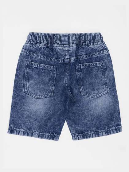 Pantaloons Junior Boys
                    Regular Fit Mid-Rise Pure Cotton Denim Shorts