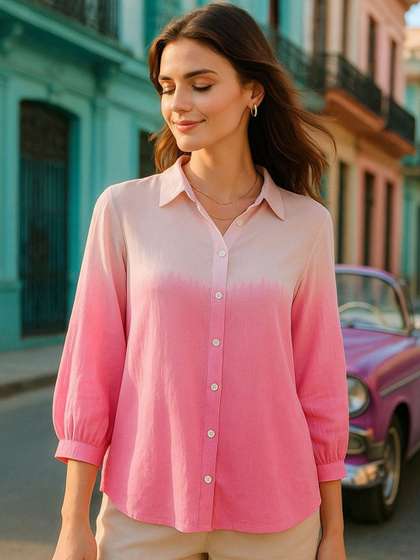 PinkTribe Tie & Dyed Casual Shirt