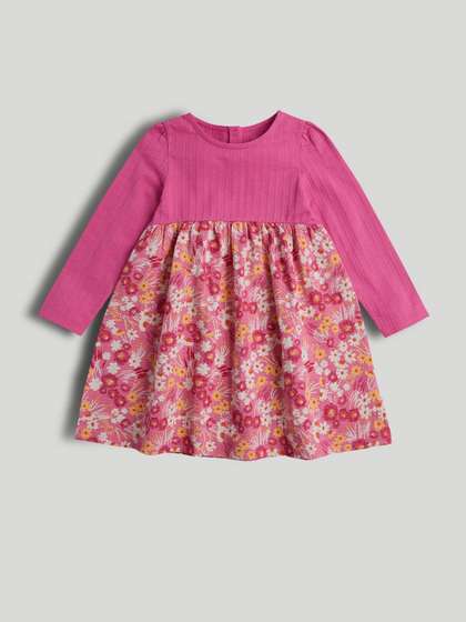 mothercare Girls
                      Floral Print Fit & Flare Mini Dress