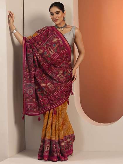 Libas Leheriya Zari
                        Saree