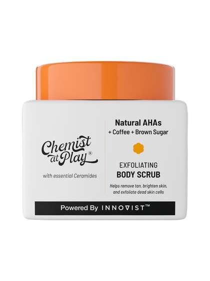 Chemist at Play
                        Natural AHAs Exfoliating Body Scrub With Coffee
                        & Brown Sugar - 75g