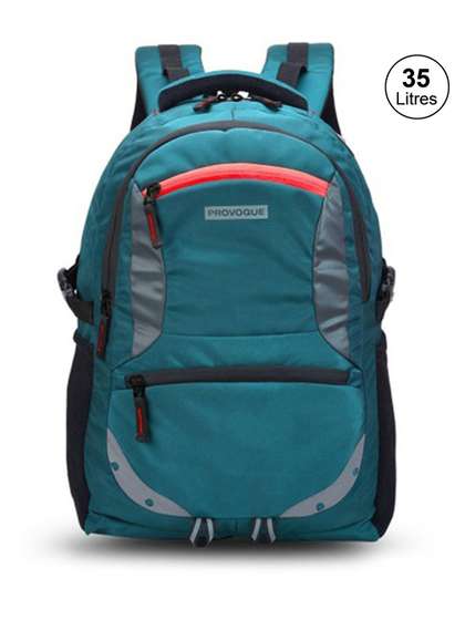 Provogue Unisex Sea
                        Green & Black Backpack with Rain Cover 31L