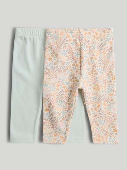 mothercare Girls Pack Of
                    2 Classic Wild Daisy Printed Leggings