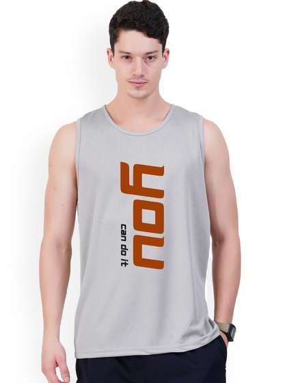 3Colors Printed
                          Dri-Fit Round Neck Gym Vest